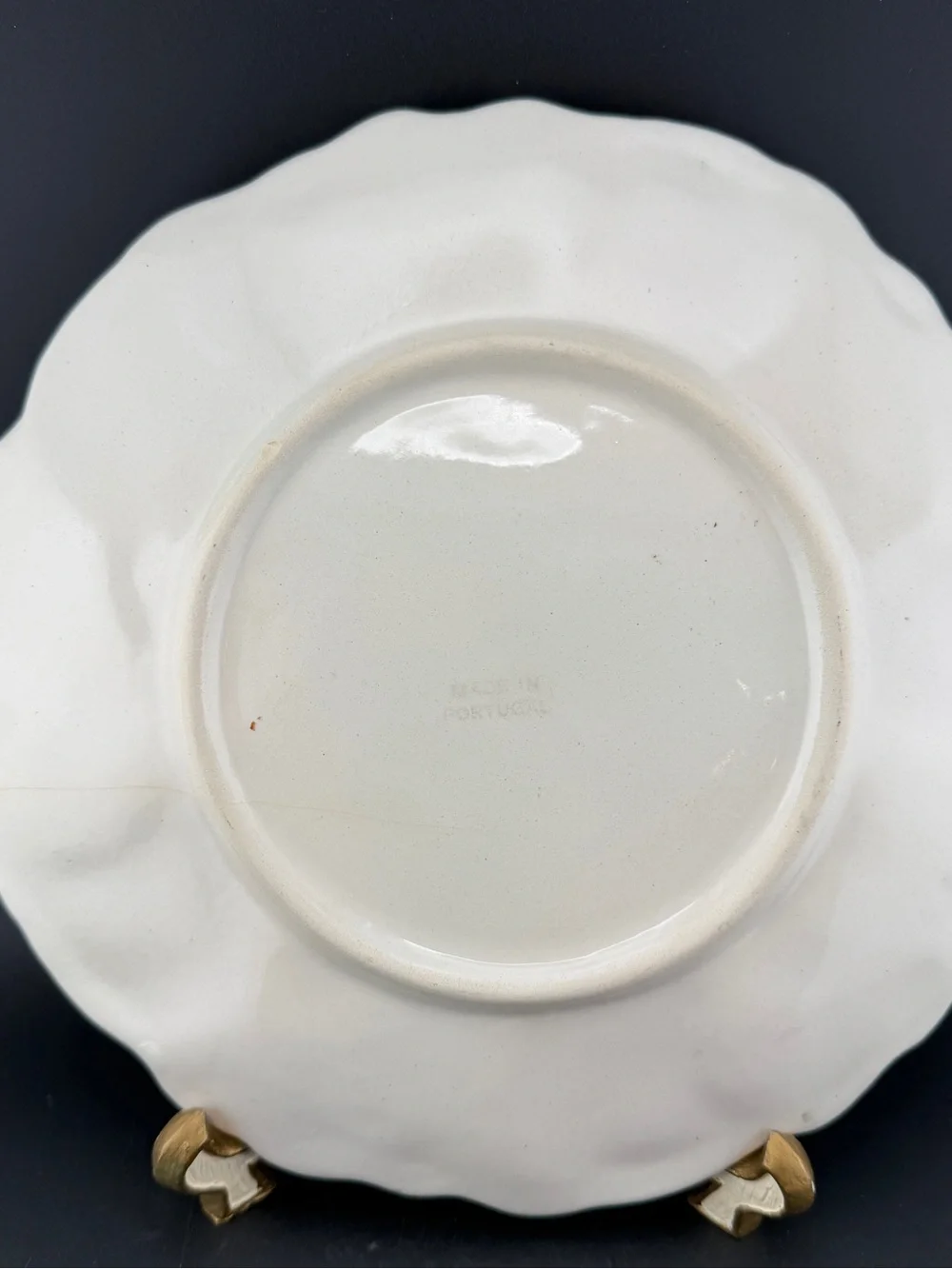 Vintage Majolica Apple Leaf Plate 8.5